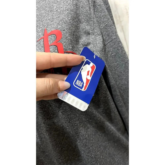 NWT NBA Ultra Game Houston Rockets Men's Quarter-Zip Pullover‎ Gray Size Small - Picture 3 of 8